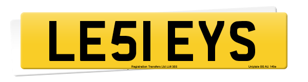 Registration number LE51 EYS